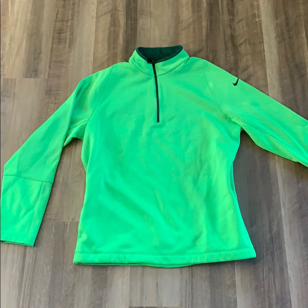 Nike golf thermal quarter zip (neon green)